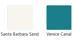 Color options available for the one column section backgrounds in the web platform. 