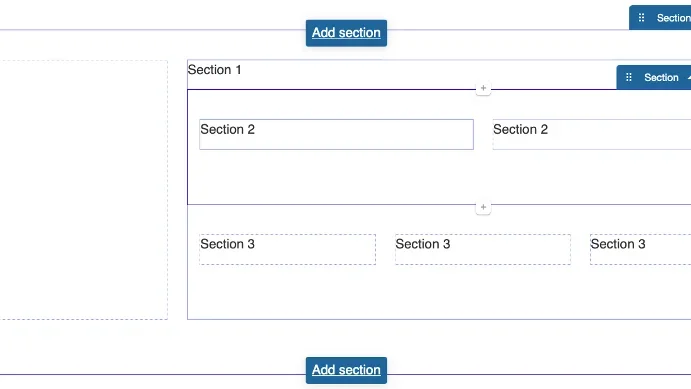 Example of a Section in a Section