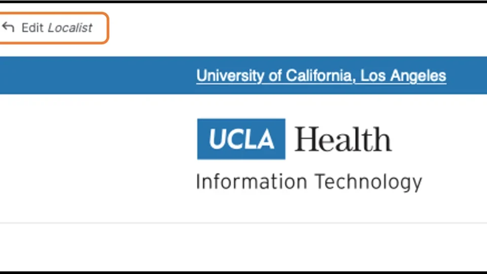 Example of the edit node link 