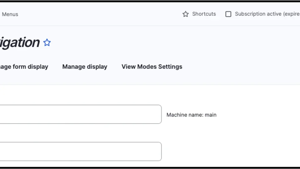 Example of + Add link option 
