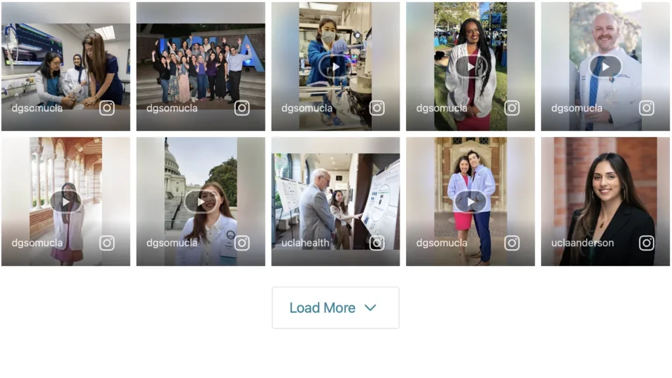 Tagboard grid layout example