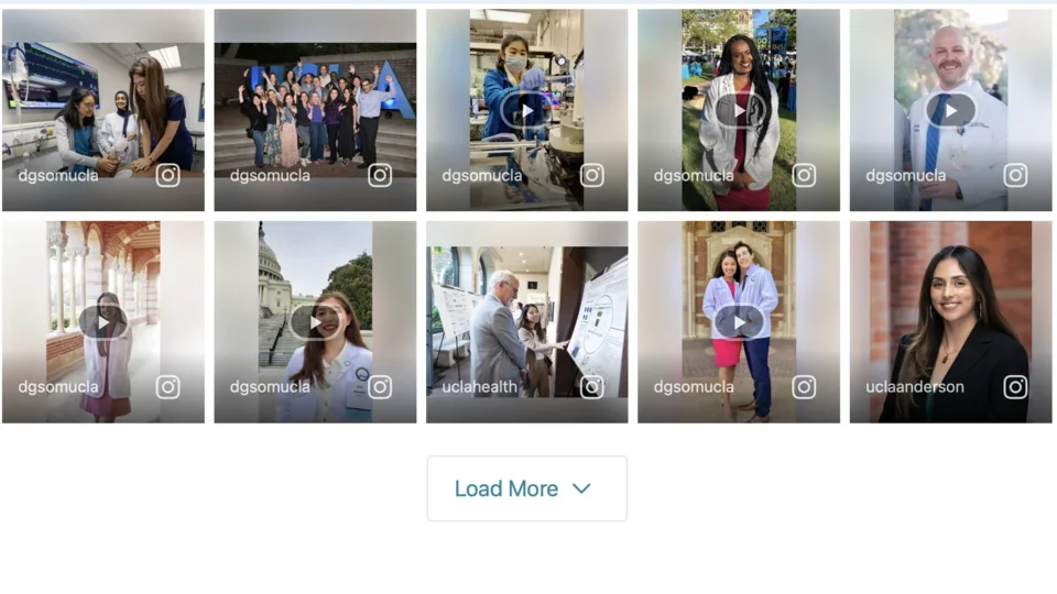 Tagboard grid layout example