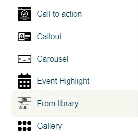 Choosing a library component