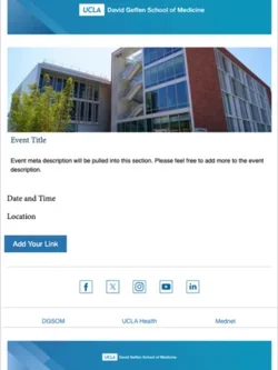 Publicate single event email template