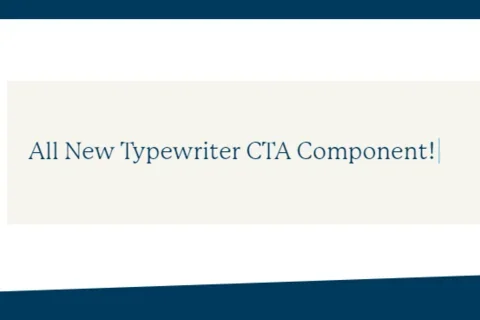Example of the Typewriter CTA Component