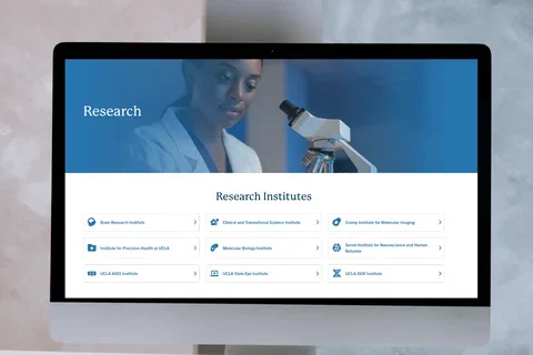 Example of the icon links on a computer screen background