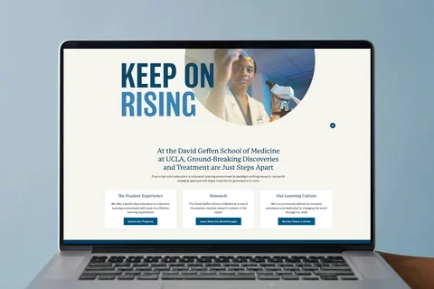 Video hero on laptop screen