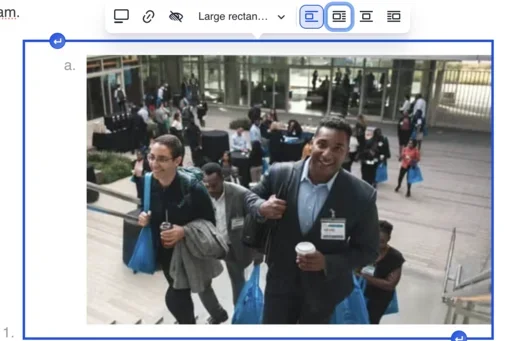 Example of selecting an image on the Webplatform