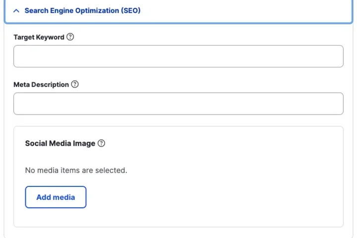 Acquia SEO Functionality Meta Data Screenshot