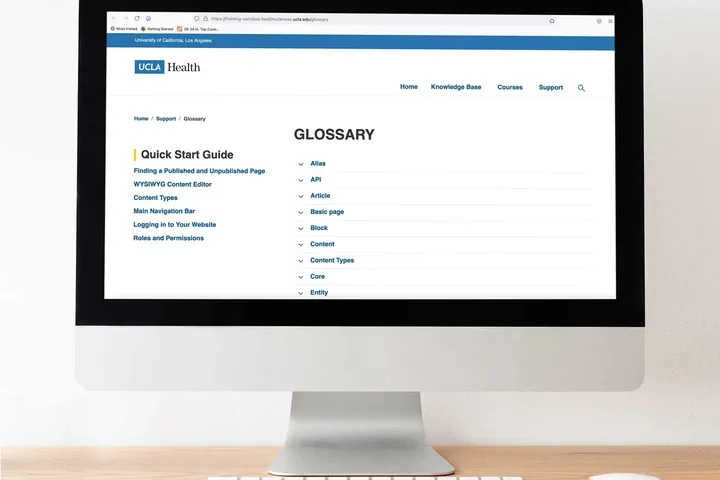 Example of the Acquia Glossary