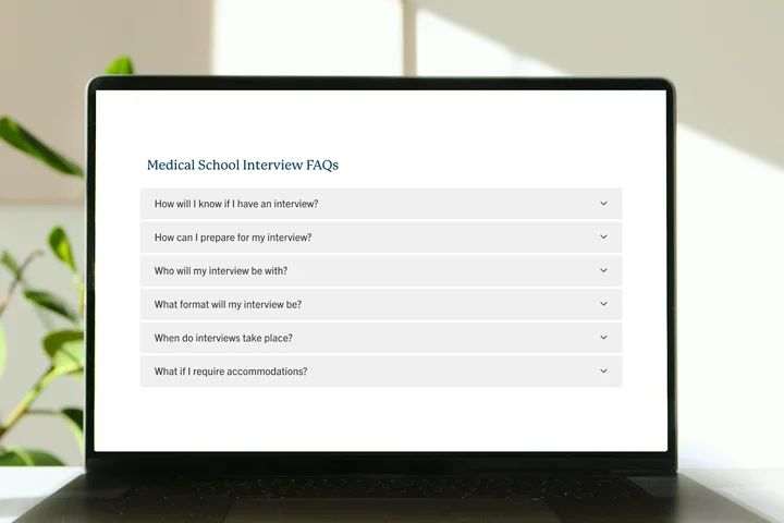 Laptop with an accordion on screen
