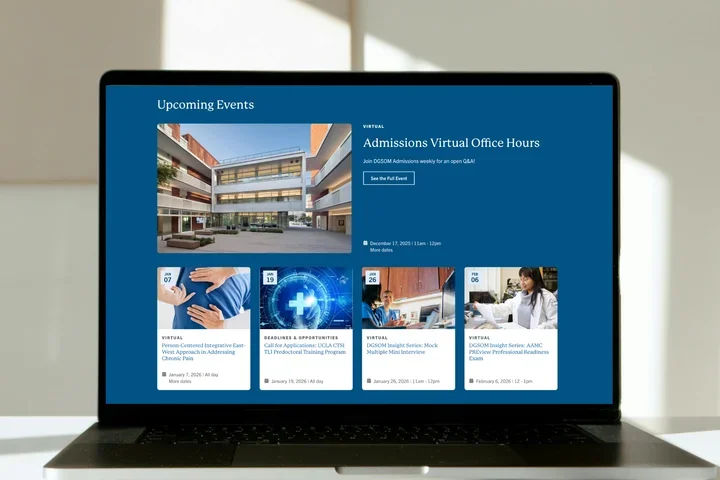 Laptop with an Event Highlight on screen