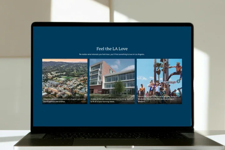 Laptop with a gallery component on the screen