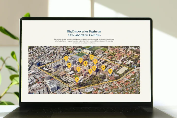 Laptop with an image on screen