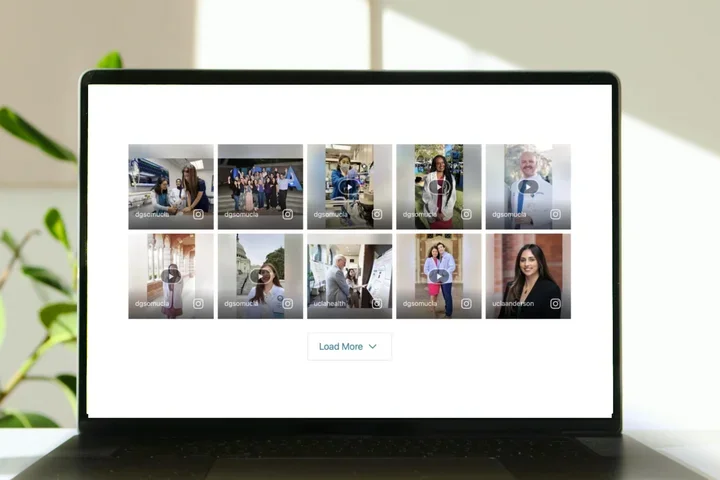 Laptop with tagboard on screen