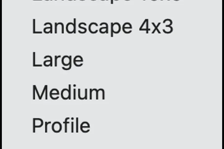 Acquia image display options