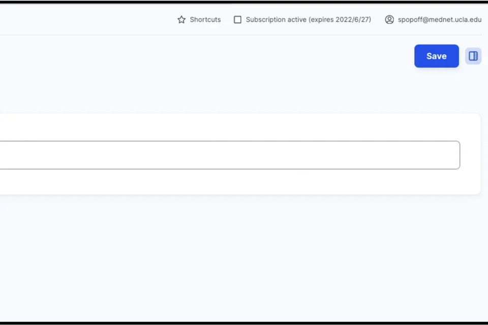 Example of expand the SEO section.