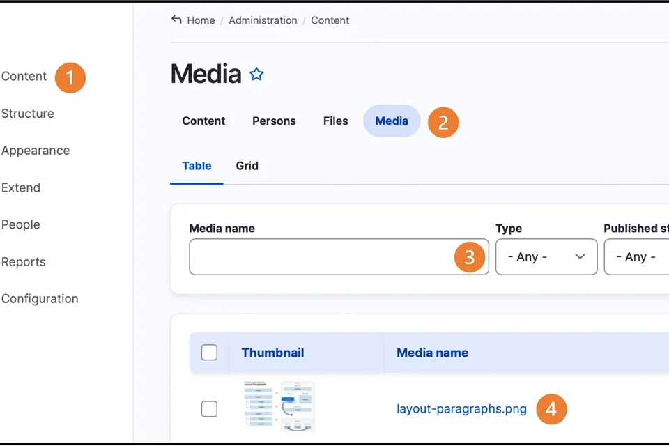   Uploading and linking a file seps 1 to 4