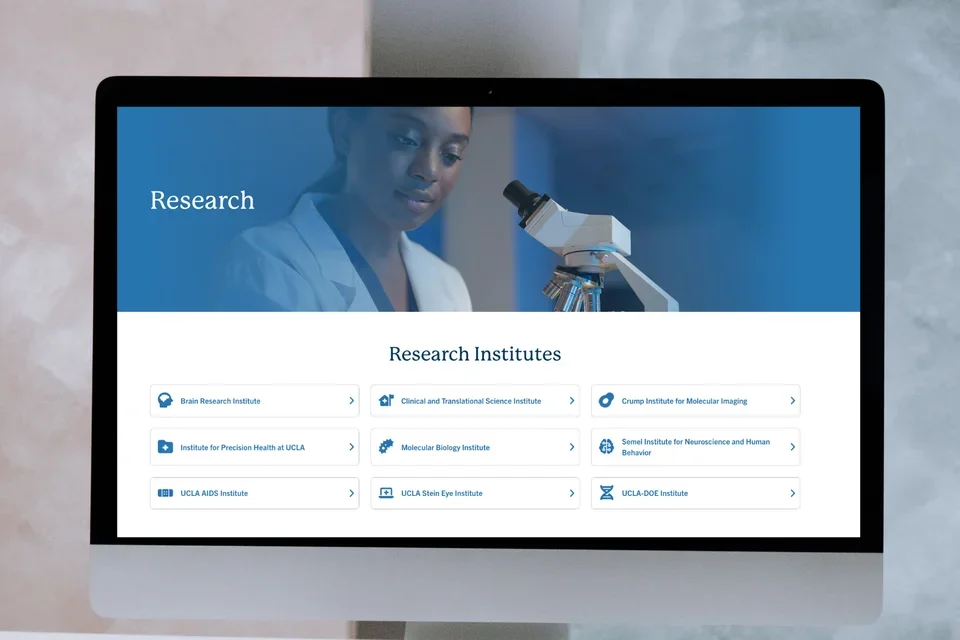 Example of the icon links on a computer screen background