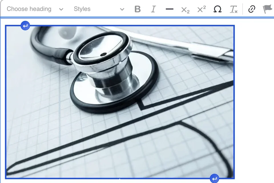 Example of image embed in body content