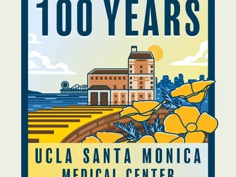 Santa Monica 100 Years Celebration Logo