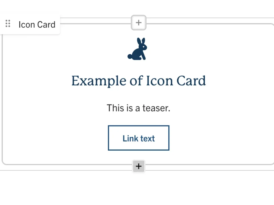 Adding an additional icon card.