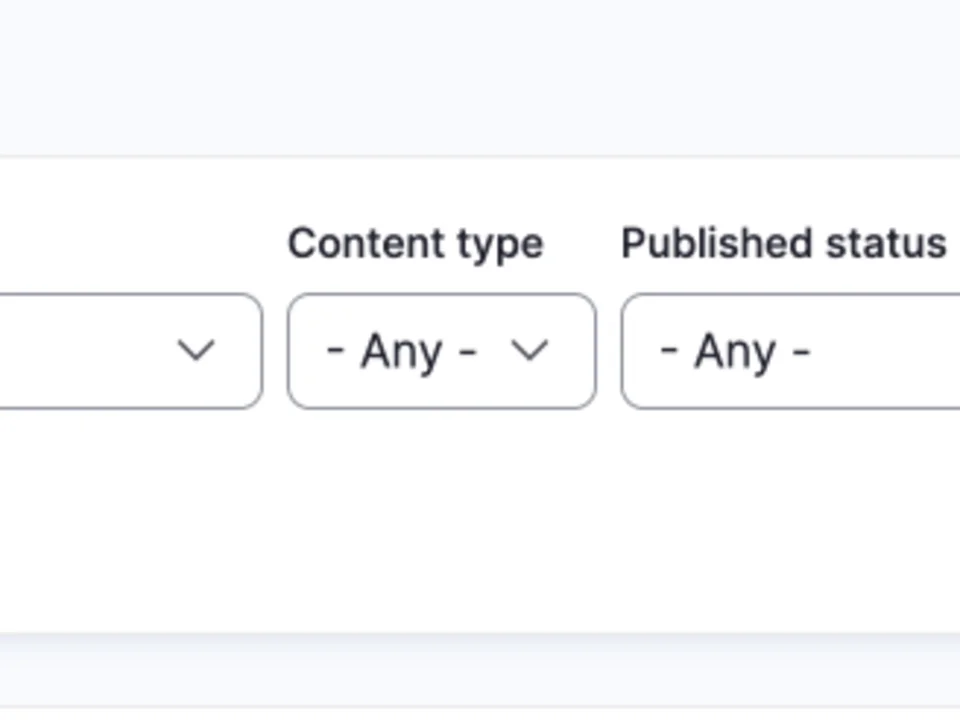 Example of the content filter