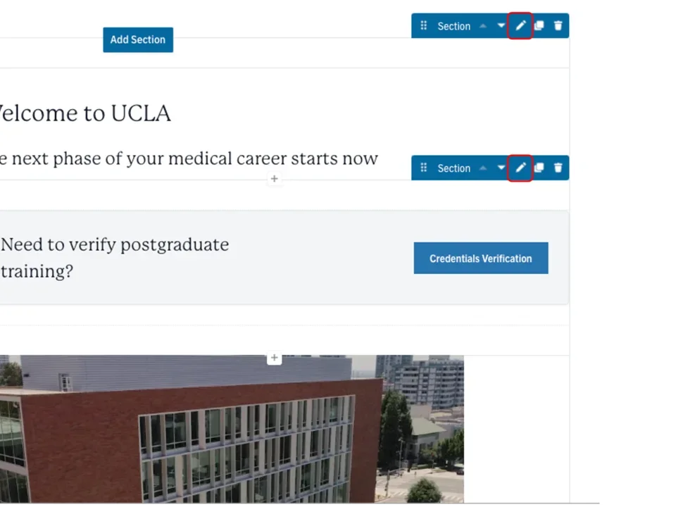 Example of the pencil button elected  