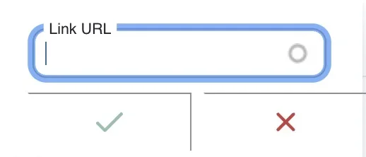 Adding a link to a text box