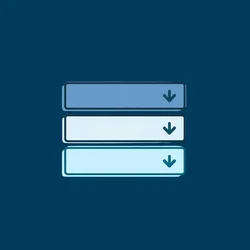 Close accordion graphic with arrows