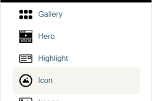 Choosing an icon component